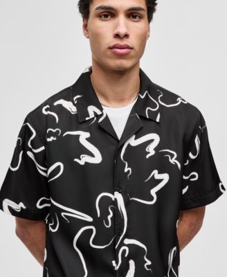 Men's Printed Woven Camp Shirt