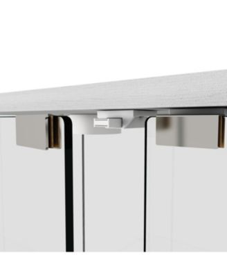 LED Glass Display Cabinet - White