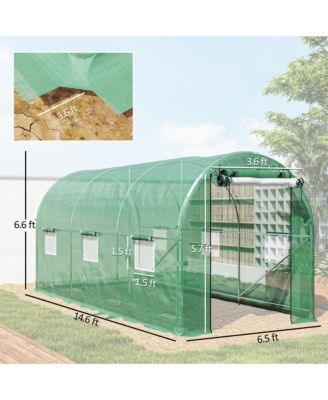 Hoop House house with Support Rods, Walk-in house,