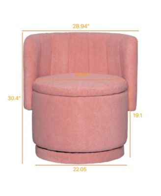 Streamdale 360 Degree Swivel Back Sofa Chair With Storage Space, Suitable For Bedroom and Living Room