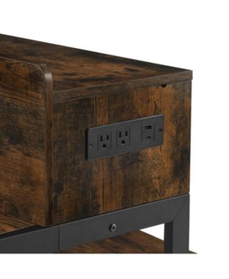 59" Bar Table Set with Power LED & 3 Stools