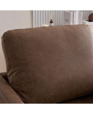  Upholstered Swivel Accent Chair - Coffee PU