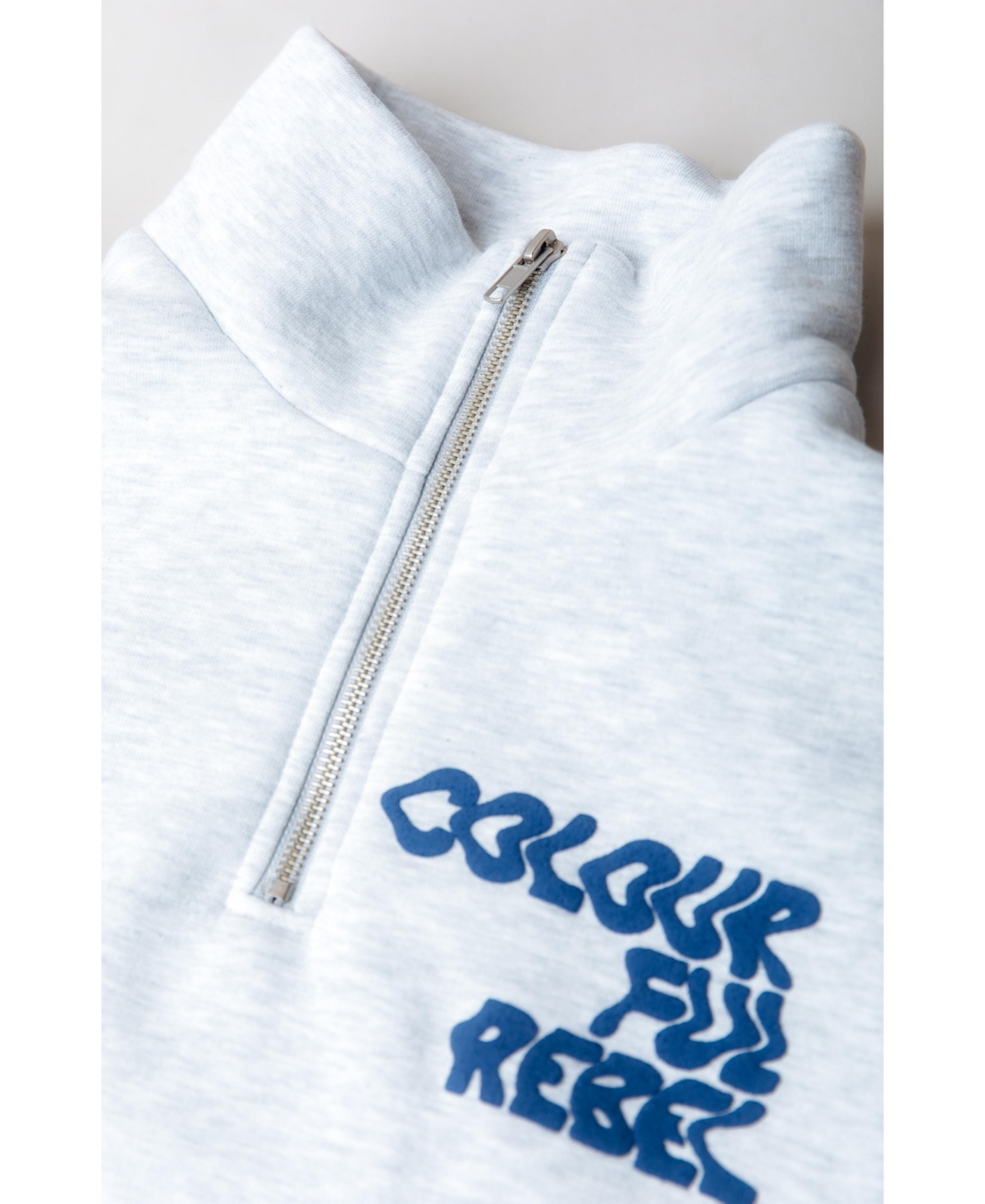 Colourful Rebel Women's Uni Bold Logo Relaxed Zip Sweat