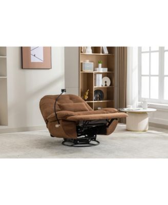 Power Recliner with Bluetooth and USB, Grey