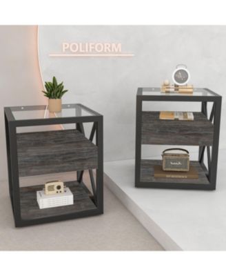 Modern End Table Set of 2