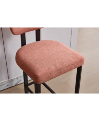 Upholstered Counter Height Bar Stools - Set of 2
