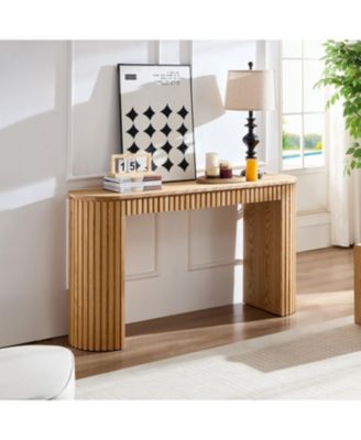 Modern Console Table with Drawer - NATURE