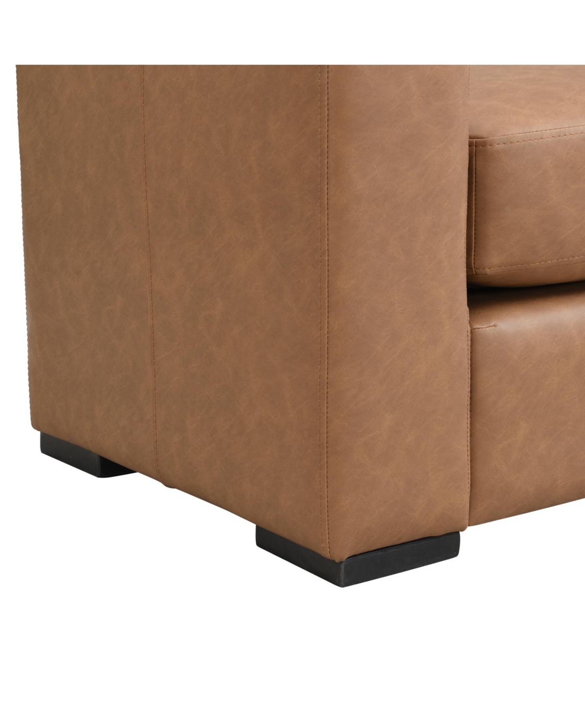 Streamdale Furniture Stylish and Durable Faux Leather Ottoman