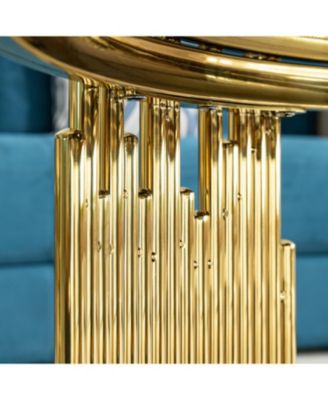 Glass Top Round Coffee Table