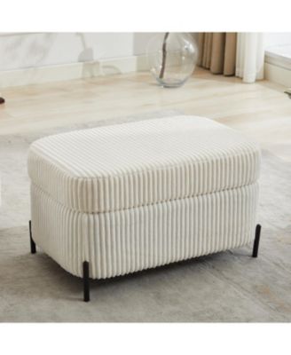 Corduroy Storage Ottoman