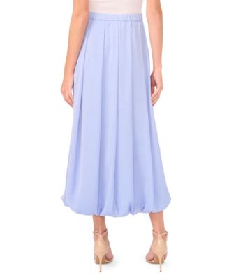 Women's Bubble Hem Midi Skirt