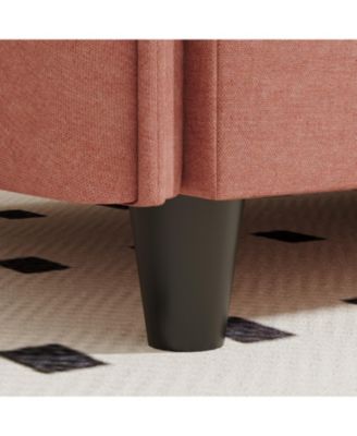 141.5" U-Shaped Sofa Couch with Ottoman & Pockets