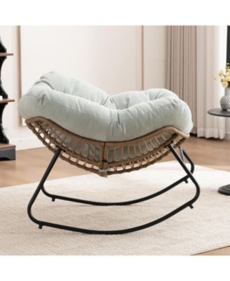 Chenille Rocking Accent Chair