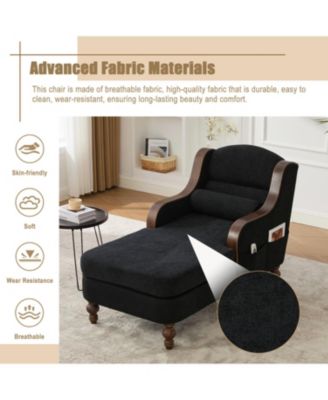 Oversized Chaise Lounge Indoor Sofa Bed