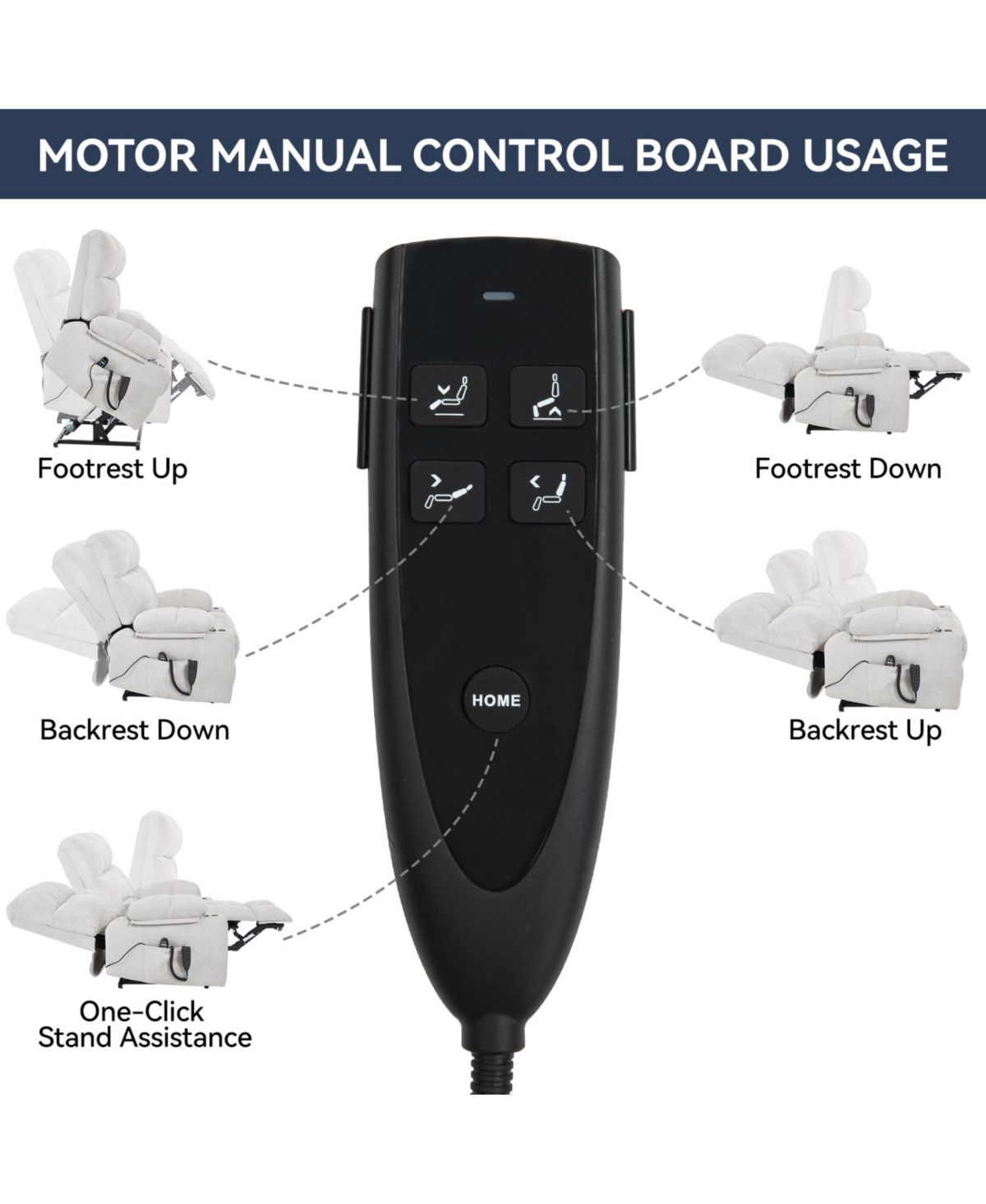 Streamdale Furniture Beige Power Lift Recliner w/ Massage & Heat