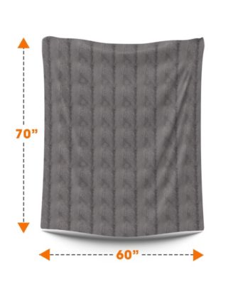 Ultra Soft Faux Fur to Microplush Reversible Oversized Throw, 60" x 70"