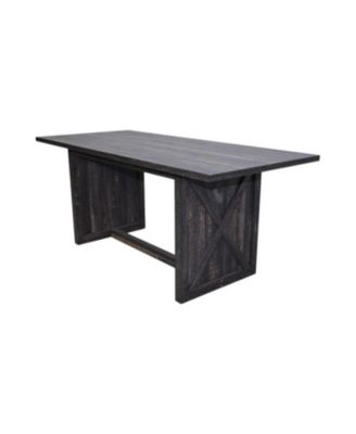 Farmhouse Dining Table 70.87" Gray