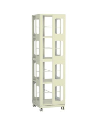 Rotating Steel Bookshelf - Yellow