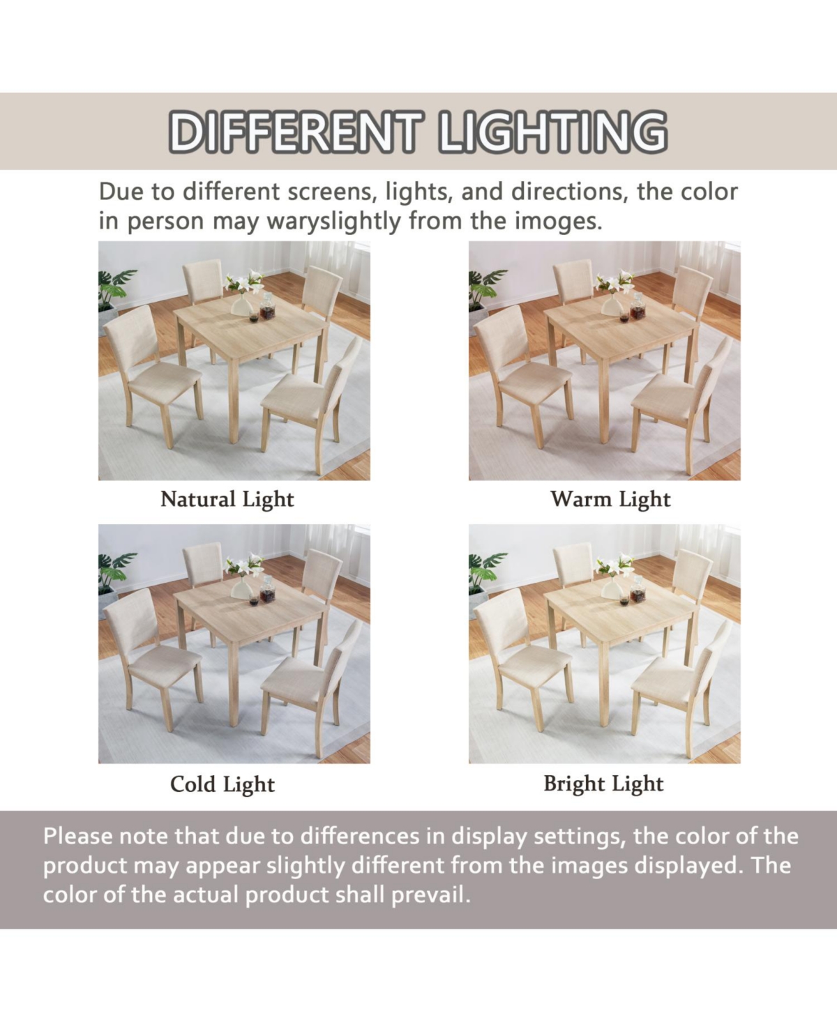 Streamdale Furniture Modern 4-Person Dining Set