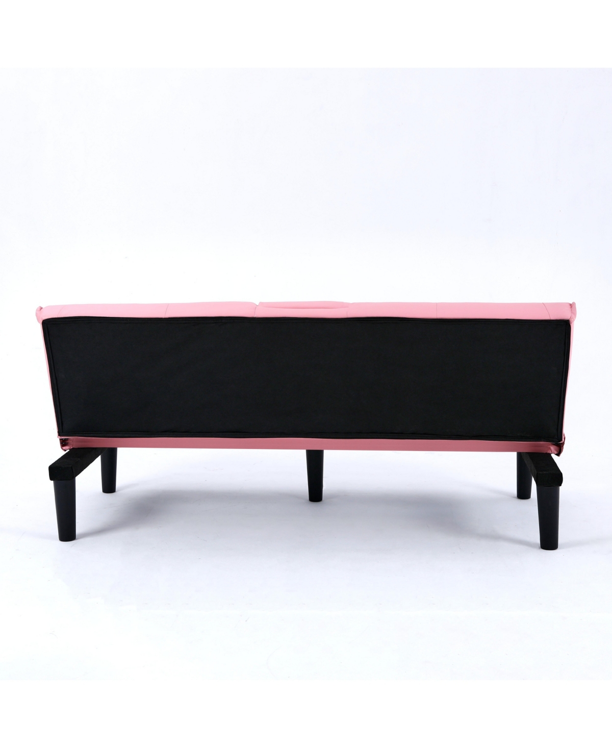 Streamdale Furniture 67" Pvc Sofa Bed with Foldable Design & Cup Holder