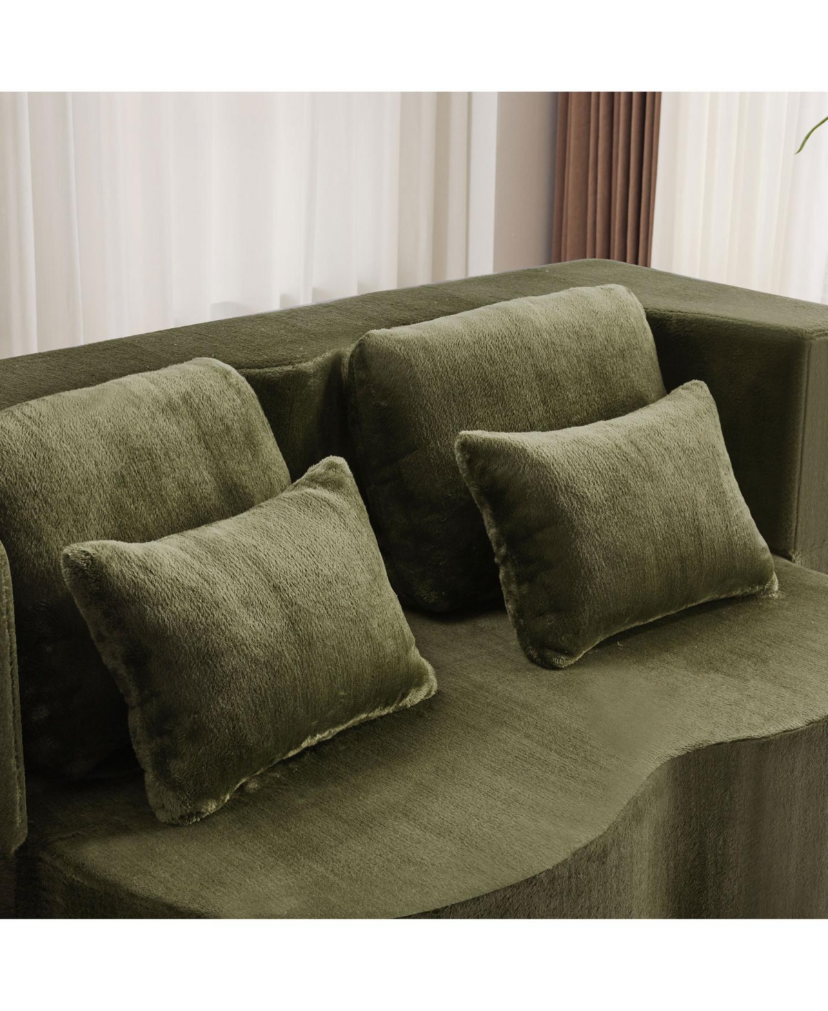 Streamdale Furniture Streamdale Queen Chenille Foldable Sofa Bed - Convertible Futon Couch