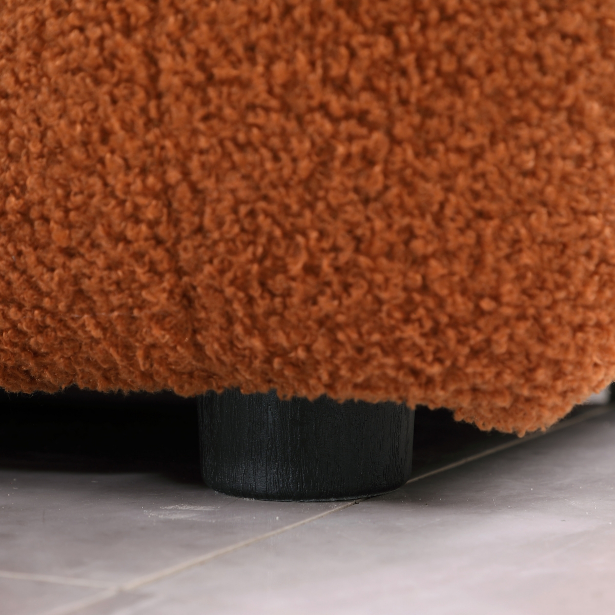 Streamdale Furniture 64.98"L Human Body Sofa, Marshmallow Boucle, 2-Seater