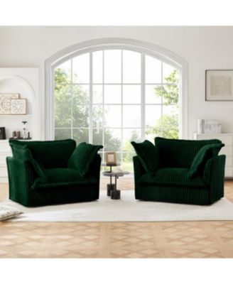 Set of 2 Slipcovered Armchairs