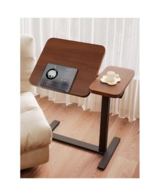 Streamdale Overbed Rolling Laptop Stand with Wheels Height Adjustable Tray