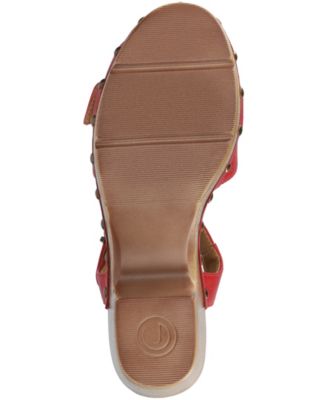 Women's Sisilia Stacked Heel Ankle Strap Sandals