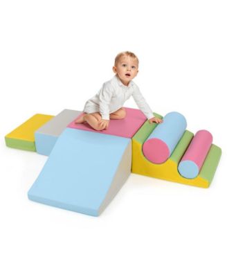 Soft Foam Climbing Block Set for Toddlers with Stackable Shapes for Active Play