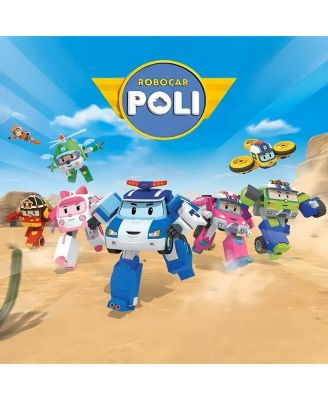 4" Transforming Robot - Sandy | Emergency Rescue Vehicle Action Figures | Kids Educational Pretend Play Toy