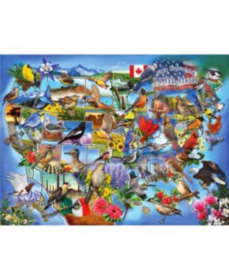 State Birds of the U.S. 1000 piece Jigsaw Puzzle for Adults