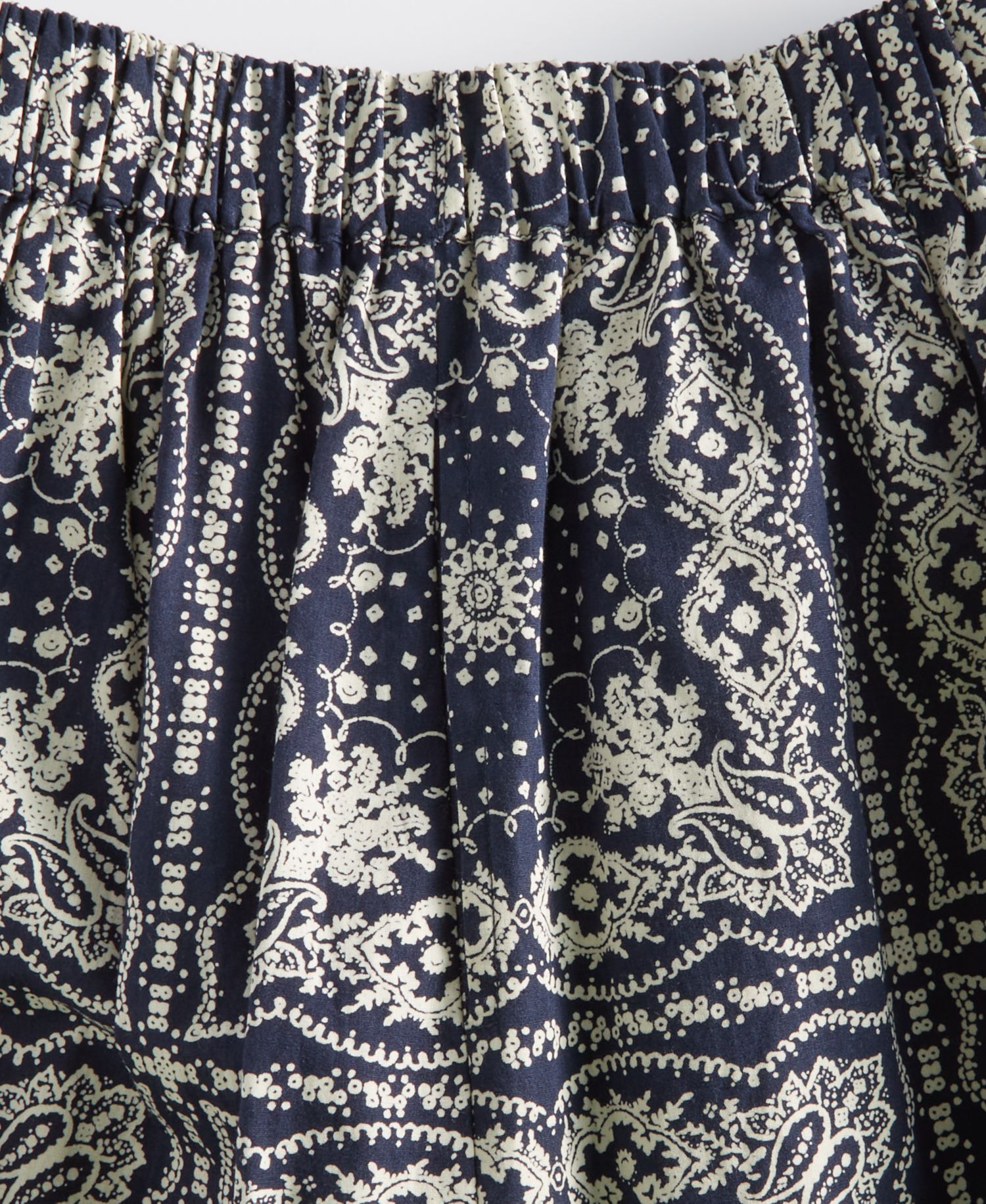 Women's Bandana Cotton Pull-On Midi Skirt