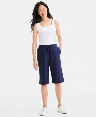 Women's Mid Rise Sweatpant Bermuda Shorts