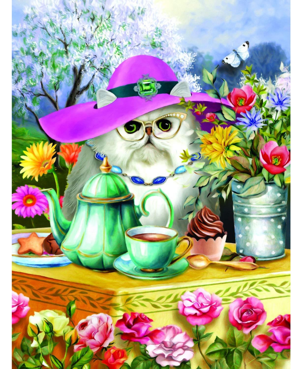 SunsOut Afternoon Tea 300 piece Jigsaw Puzzle for Adults