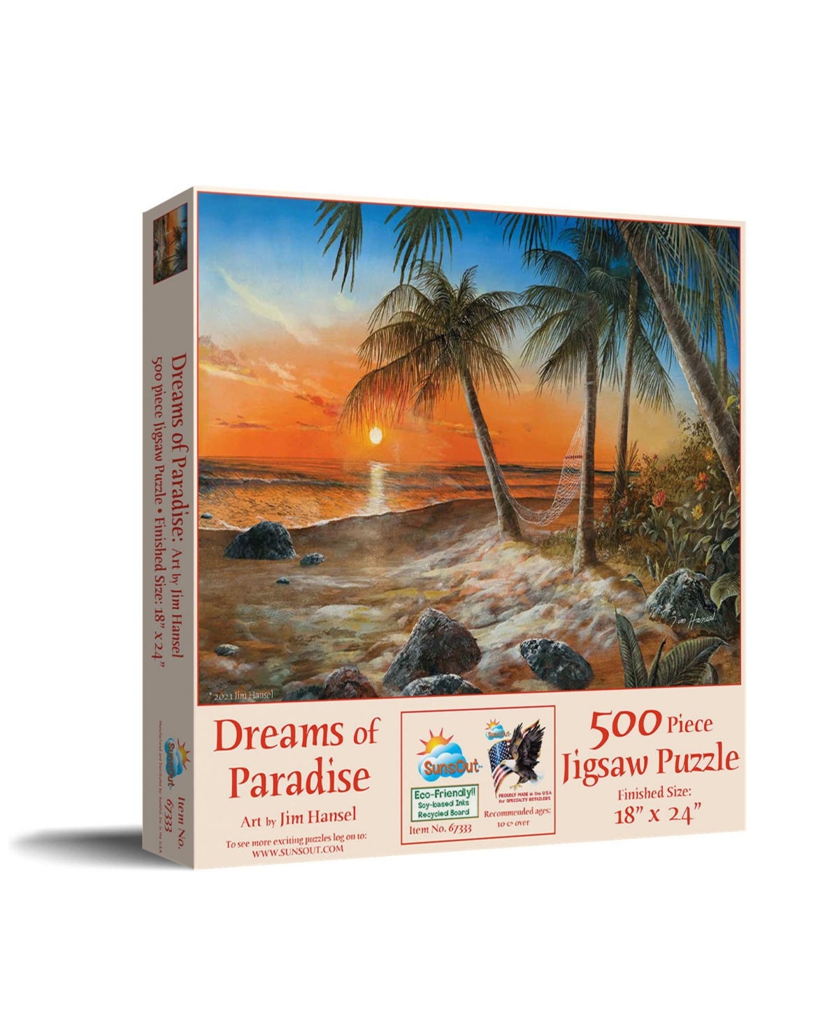 SunsOut Dreams of Paradise 500 piece Jigsaw Puzzle for Adults