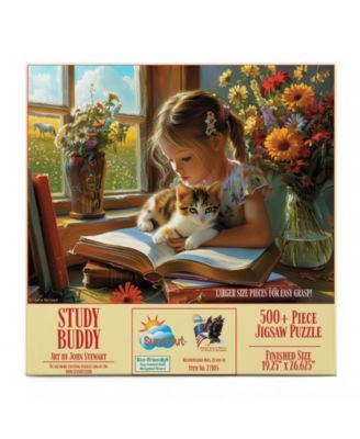 Study Buddy 500 piece Jigsaw Puzzle for Adults Large Pieces