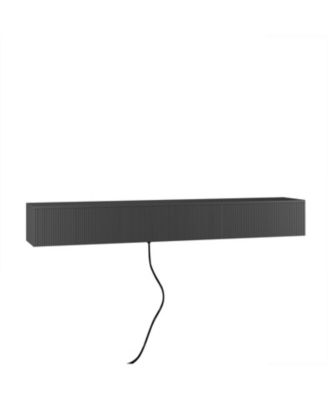 Floating TV Stand with 16 LED Lights, 69" TV Cabinet for 55-65" TVs