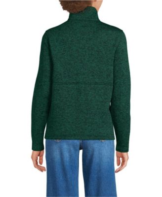 Women's Sweater Fleece Snap Neck Pullover Jacket