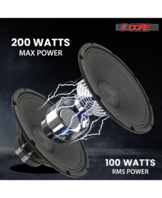 12 Inch Speaker Pair 200W PA DJ Loudspeaker 8 Ohm Replacement Driver w 30 Oz Magnet - SP 12120 8OHMS 2PCS