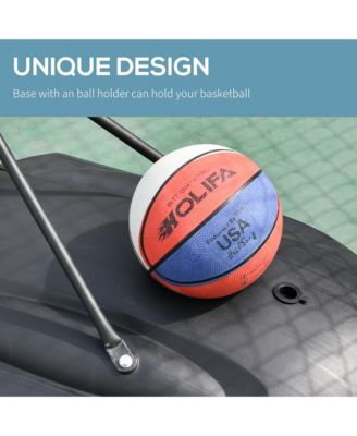 Portable Basketball Sd & Height Adjustable with Fillable Bottom Base