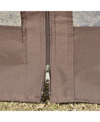 12' x 12' Round Outdoor Patio Gazebo Canopy with 2-Tier Roof,