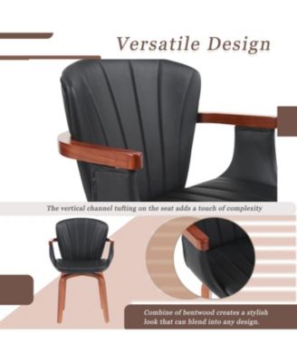 Bentwood Swivel Dining Chairs (Set of 2)