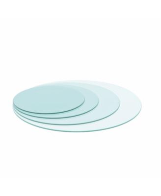 30" Round Tempered Glass Table Top - Clear 1/4" Thick