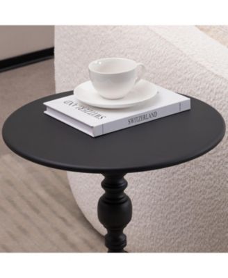 Vintage Metal Round Side Table