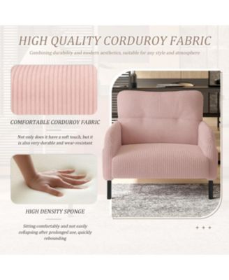Corduroy Wide Seat Chair - Living Room/Bedroom