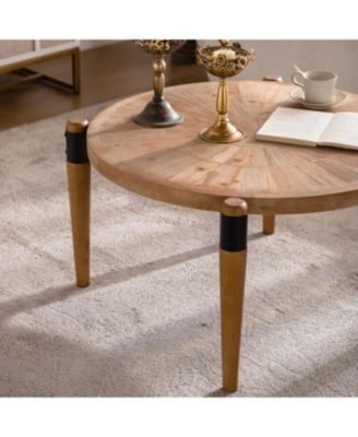 Rustic Round Coffee Table