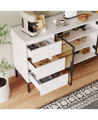 Buffet Cabinet with Storage White