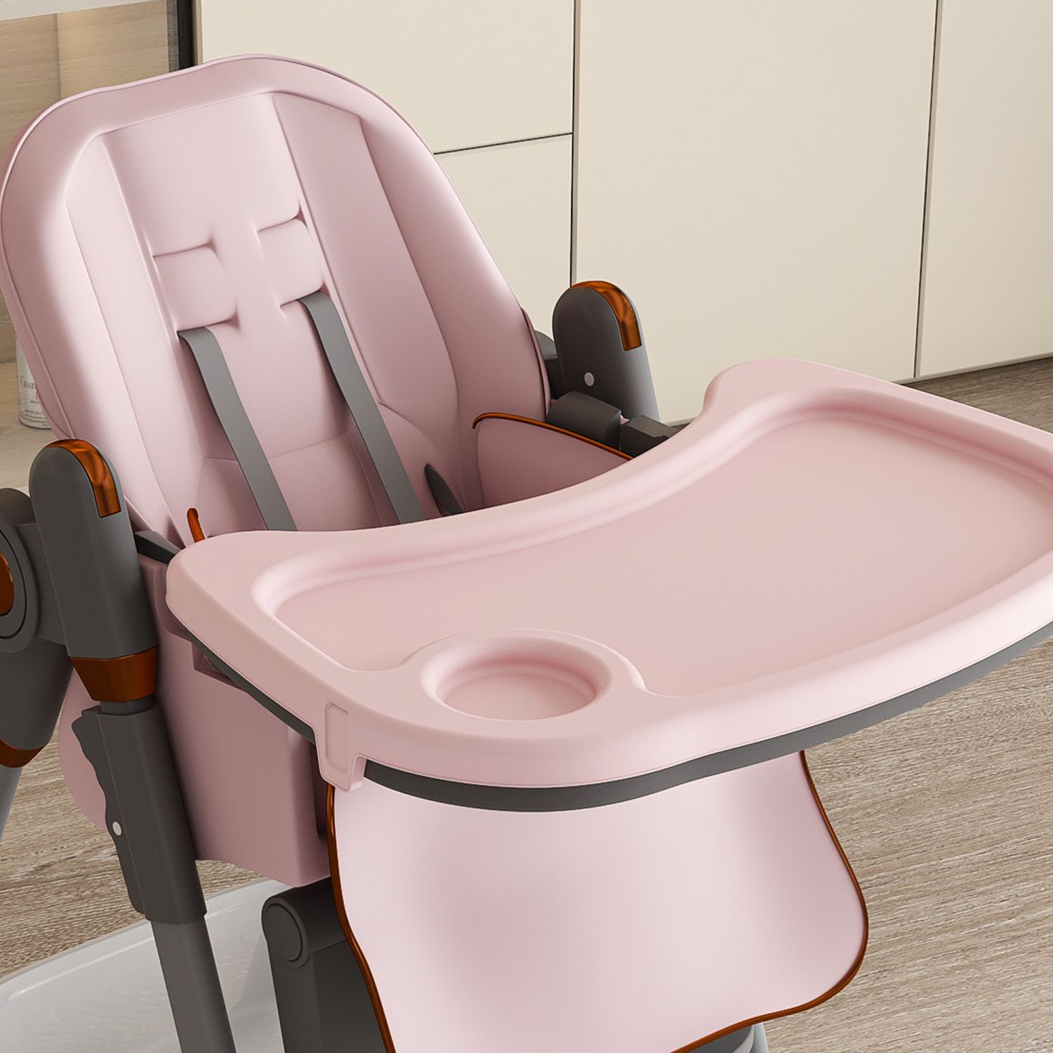 Adjustable Baby High Chair - Portable Feeding Seat