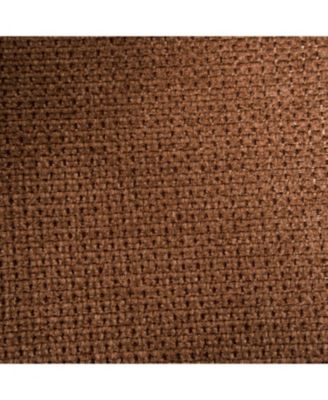 Swivel Upholstered Chairs with Metal Base (Dark Brown)